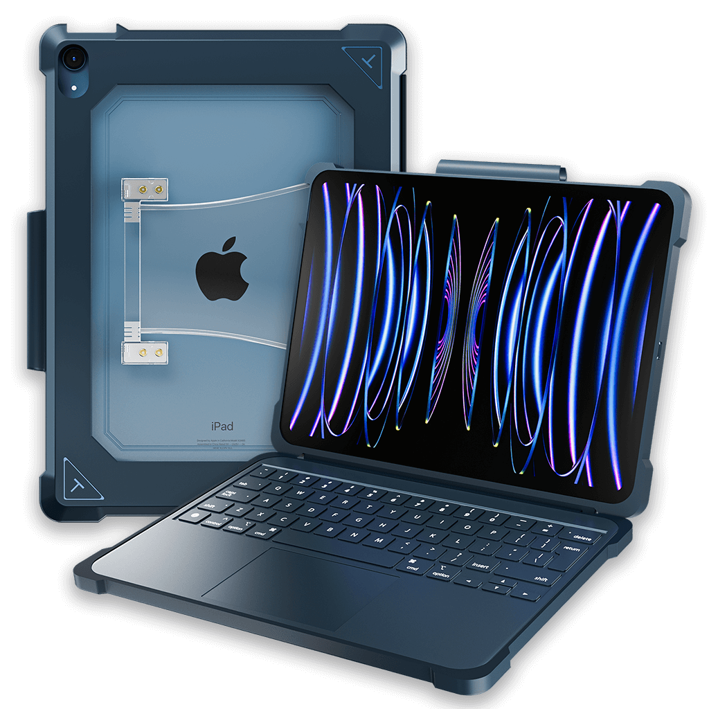 Rugged Smart-Connect Keyboard Case for iPad Gen 11 (A16) / Gen 10
