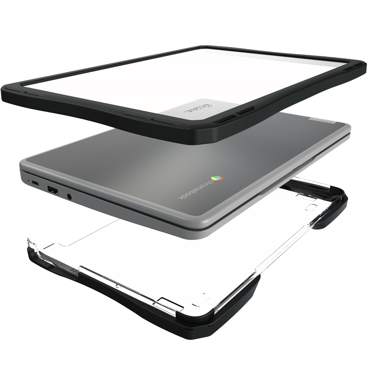 Reinforced corner of UZBL rugged snap-on case for Dell Chromebook 14 CC14260