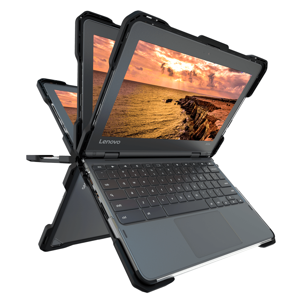 Rugged Hard Shell Case for Lenovo 500e / 500w Gen 4 Chrome & Windows (w/ Stylus Cutout)