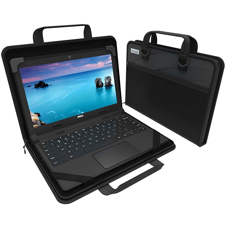 13-14" Zip Lite EVA Chromebook Case w/ Pouch & Shoulder Strap