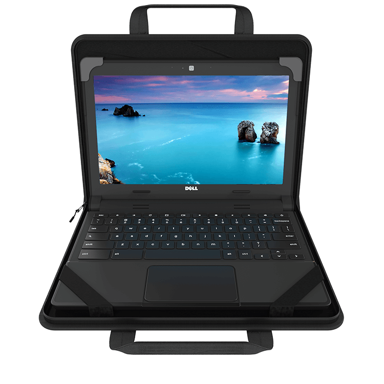 13-14" Zip Lite EVA Chromebook Case w/ Pouch & Shoulder Strap