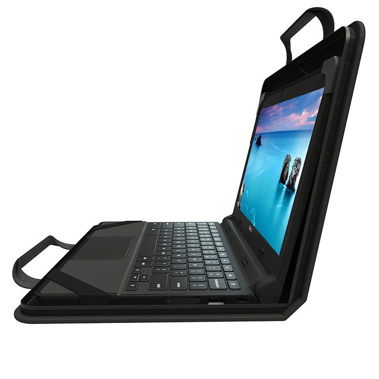 13-14" Zip Lite EVA Chromebook Case w/ Pouch & Shoulder Strap