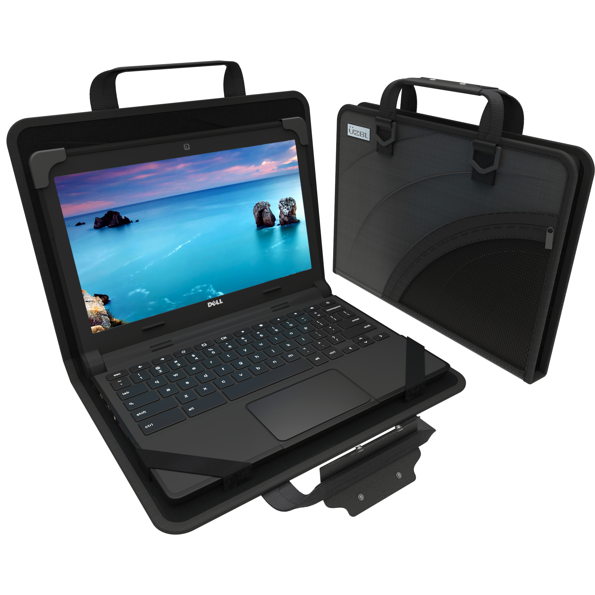 11.6" Zip Lite Always-on EVA Chromebook Case w/ Pouch & Shoulder Strap