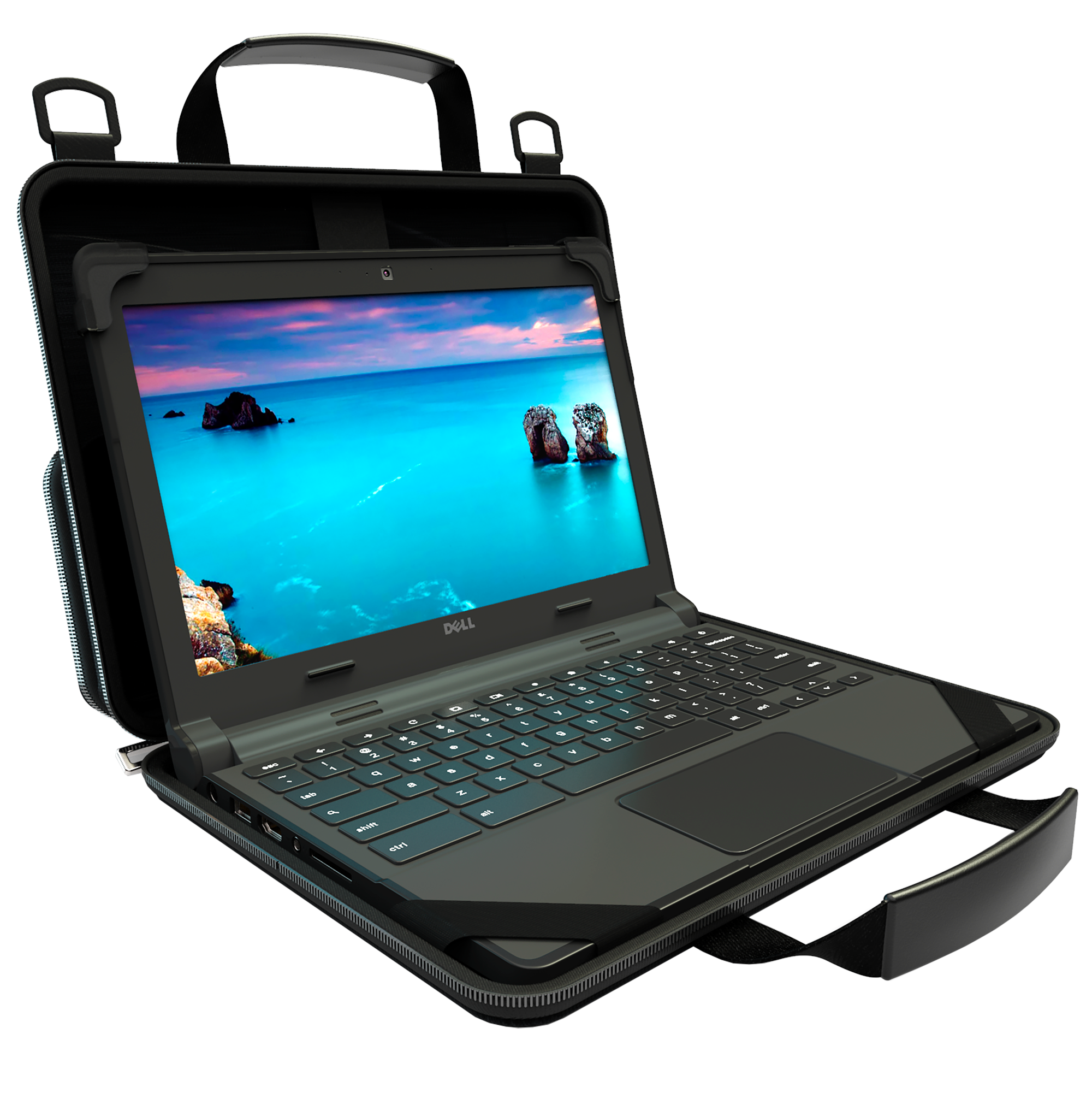 14 inch laptop case with shoulder strap best sale