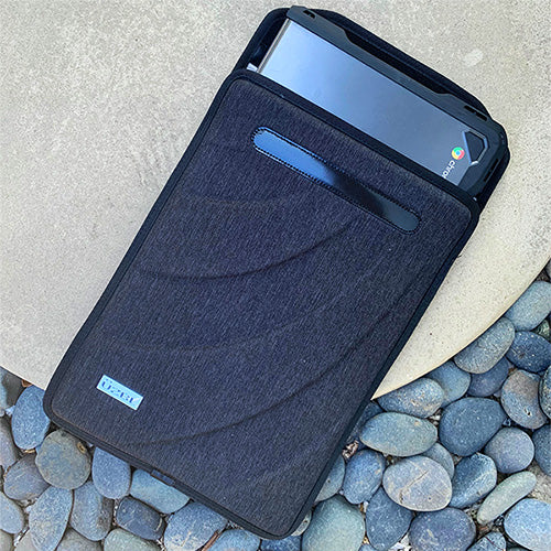 EVA Slim Sleeve for Laptop / Chromebook w/ Handle, 13-14"  Black Fabric
