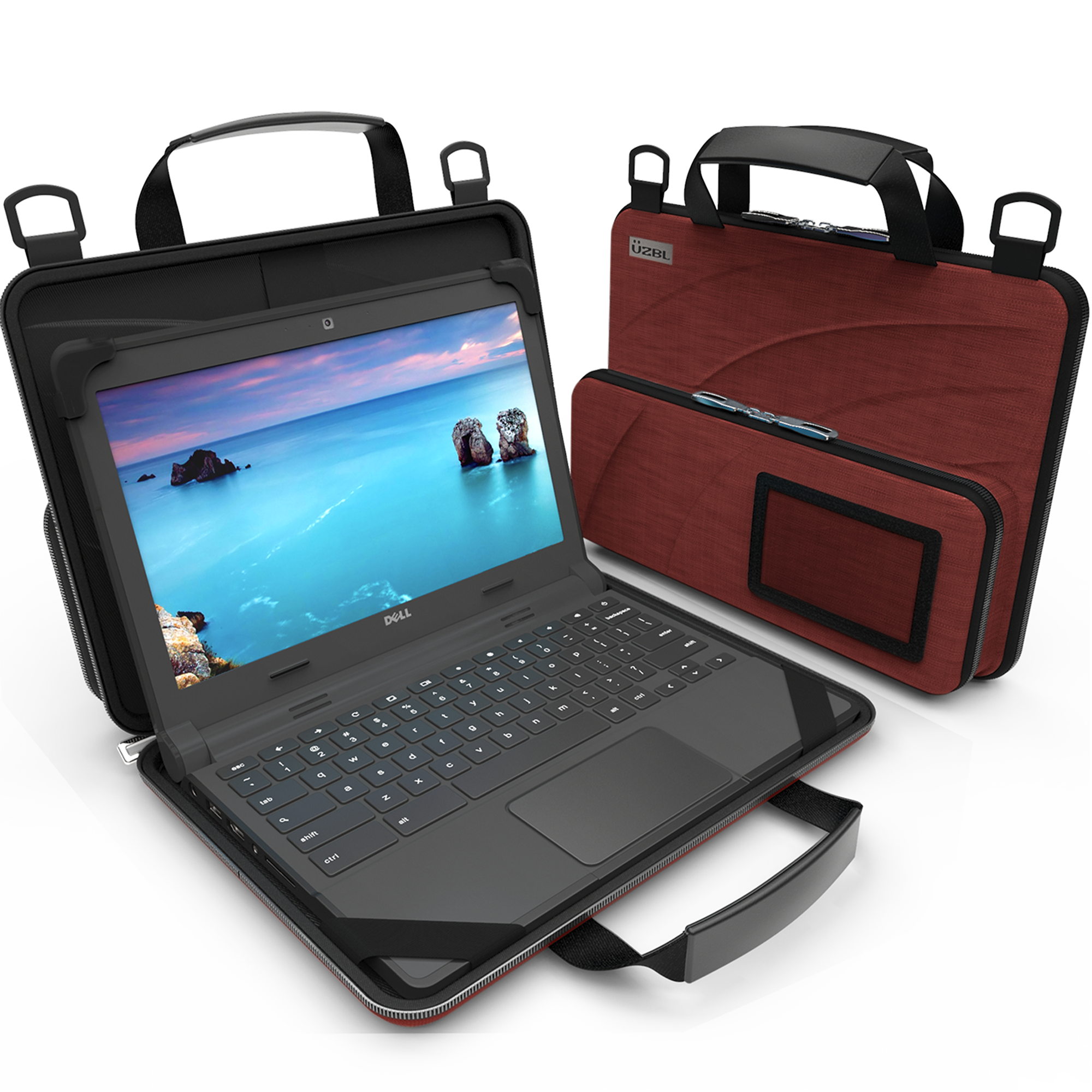 Always On EVA Slim Chromebook Case w/ Shoulder Strap, Pouch & ID Holder, 11.6” Black Fabric Always On EVA Slim Chromebook Case w/ Shoulder Strap, Pouch & ID Holder, 11.6” Black Fabric